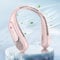 Dnenellr Neck Fan, 2025 Bladeless Wearable Fan, 360° Cooling, USB Rechargeable, 3 Speeds, Hands-Free Portable Personal Fan for Women, Men, Kids, Travel, Sports, Outdoors, and Summer Gifts, Pink
