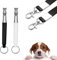 Weenwill Hundepfeife,2 Stück Hundepfeife Rückruf Ultraschall Lautlose Hundetraining Hochfrequenz Verstellbare Frequenz Hunde Trainingspfeife,Erziehungshilfen für Hunde Pfeifen(Schwarz + Weiß)