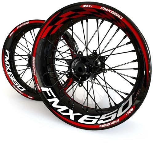 DTASMBD Felgenrandaufkleber Motorrad-Felgenaufkleber Für FMX650 FMX 650 Felgenaufkleber Radnabenaufkleber Reflektierende Felgenaufkleber Motorrad Rad Aufkleber(Farbe 7)