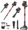 Cordless Vacuum Cleaner Self-Standing, 15000Pa Powerful Deep Cleaning, Tangle-Free Brush, Rechargeable Battery, Lightweight Stick Hoover for All hardwood Floors Tiles Pet Hair
