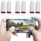 SIOPPKIK Pack of 6 Gaming Finger Sleeves - Thumb Sleeves - For Pro Mobile Gaming - PUBG Finger Sleeve - Finger Sleeve Gaming - PUBG Mobile Gaming Finger Sleeve - Finger Gloves