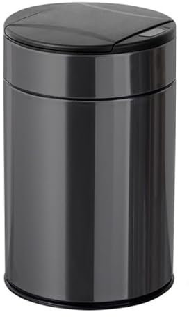 Poubelle de cuisine Poubelle automatique sans contact de 2,6 gallons, poubelle ronde en acier inoxydable avec couvercle, fermeture en douceur, poubelle amovible, 4 couleurs Poubelle en plastique mince