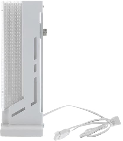 Magnetische Gpu Halterung mit 5v RGB Beleuchtung, Aluminiumlegierung | 650 Mm Kabel, Weiß, Verstellbare Halterung, 2w Leistung, Einfache Montage