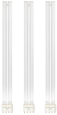 CPROSP 3 Pcs UVC Lampe de Remplacement 41,5cm, 36W 2G11 Culot Ampoule UV, Lampe de Désinfection UV, pour Machine à filtres UVC Pond ou clarificateurs