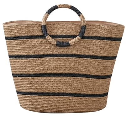 2026 rucksack Strandtaschen für Damen, Einkaufstasche, Sommer-Strandtasche, große gewebte Strohtasche für Strandurlaub