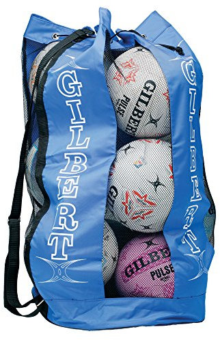 Gilbert Sac de Transport de Ballon de Rugby Respirant pour 12 balles – Royal