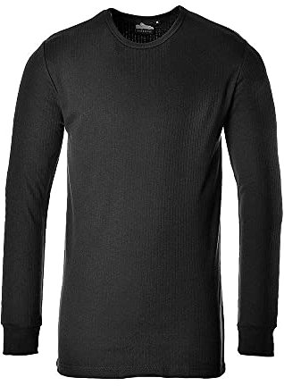 Portwest B123 T-shirt Thermique Isolé à Manches Longues Noir, XX-Large