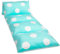 Butterfly Craze Bodenkissen Bett Lounger Abdeckung, gemütliche stilvolle für Kinder Erwachsene, Recliner Bodenkissen für ultimativen Komfort, Kleinkind Nap Matte, nur Abdeckung, Aqua Polka Dot, Queen