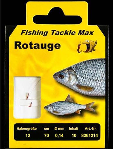 FTM Fishing Tackle Max Haken Geb. Rotauge 12/0,14Ø Inh.10 STK.
