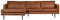Eckgarnitur Rodeo Leder Cognac Couch Sofa Ecksofa Ledercouch Longchair Links