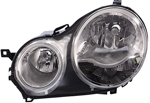BESTPRICE 1x Hauptscheinwerfer vorne links H7 / H1 Frontscheinwerfer mit Stellmotor für Leuchtweiteregulierung für Type Valeo, Kompatibel mit VW POLO (9N_, 9A_) (9A4, 9A2, 9N2, 9A6)