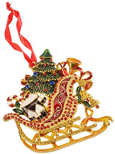 Villeroy & Boch 3593910029 Christmas Toys 2019 Metallhänger Schlitten 12 cm (1 Stück)