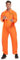 thematys Orangener Häftling Prisoner Insasse Jailbird Overall – Sträfling Kostüm für Herren und Damen, für Karneval, Fasching & Halloween, Einheitsgröße Erwachsene & Jugendliche