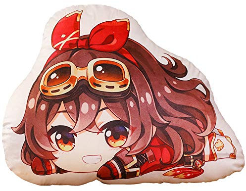 Anime-Plüsch-Wurfkissen Klee/Keqing/Paimon/Venti/Hu Tao/Zhongli Gefülltes Plüschtier Anime-Spiel-Wurfkissen Weiches gefülltes Kissen-Geschenk für Bed Sofa Kids