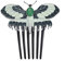 Haarspangen Fashion Movie Charm Titanic Heroine Rose Cosplay Haarnadel Schmetterling Kamm Haarschmuck Prop Für Frauen