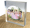 Personnalisée Individuel Acrylique Cristal Clair Bloc Plaque Avec Votre Photo Image Logo Et Texte Effet 3D Pour Toutes Les Célébrations - Photo et Texte Ovales