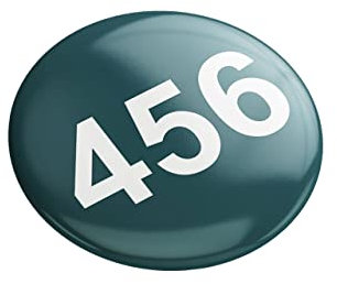 Elbenwald Button mit 456 Motiv für Squid Game Fans Ø 5,5 cm