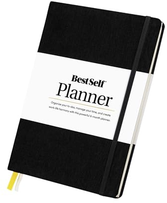 BestSelf Tagesplaner, undatierter 6-Monatsplaner, Notizbuch für Organisation und Planung; idealer Planer für Studenten, Schulen, Hochschulen und Berufstätige
