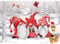 AIRDEA Weihnachten Diamond Painting Set für Erwachsene,5D Zwerge Diamant Malerei Kits,Malen nach Zahlen,Winter Diamant Painting Bilder Round Full Kits Complete Diamant Kunst Kits für Kinder 30x40cm