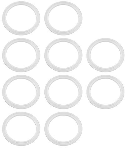 eMagTech 10 Juntas tóricas para tapón de baño, Junta de Sellado de Silicona Transparente, Sello de residuos de Lavabo desplegable para tapón de Drenaje de Fregadero