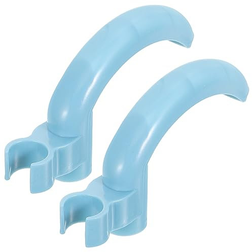 Angoily 2pcs Dustpan Handle End Caps Mop Handle Grip Replacement Broom Stick Replacement Clothesline Stick Sleeve for Household Cleaning Tools Tube Holder Plastic