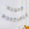 VIKY® Happy Birthday Girlande,Frozen Geburtstagsdeko Girlande,Girlande Geburtstag,Schneeflocke Deko Geburtstagsgirlande,Happy Birthday Banner zum Aufhängen für Erwachsene und Kinder Geburtstag Party