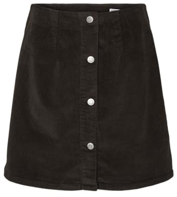 VERO MODA Damen Cord Mini Rock kurzer Cordrock mit sichtbarer Knopfleiste VMEtta