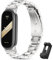 Xisair Correa Compatible con Xiaomi Mi Band 8 Correas Xiaomi Mi Band 9 Banda de Metal de Acero Inoxidable para Miband 8 Pulsera Miband 9 Accesorios Unisex Pulseras de Repuesto