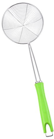 Alipis 2piezas Cucharón De Inoxidable Mango Para Alimentos Para Freír y Escurrir Pasta Utensilio De Cocina Resistente y Práctico