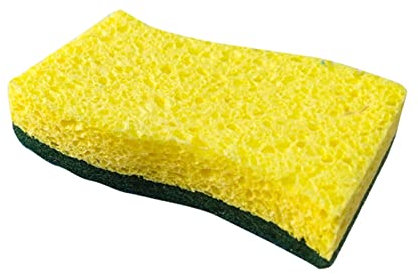 QTANZIQI Esponja de Cocina florística ecológica: Estropajo Amarillo para vajilla, Platos y Limpieza del hogar