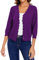 MINTLIMIT Cardigan da donna con scollo a V lavorato a maglia cardigan maglioni maniche 3/4 bottoni top maglioni casual maglieria elegante bolero coprispalle, P-viola scuro, XL