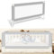 Jopassy Bettgitter 200cm Bettschutzgitter Kinderbettgitter mit U-förmiger Basis, Kinderbettschutzgitter, Rausfallschutz Bett für Kinder & Elternbetten, Hoch 68 bis 95cm, Stabile, Grau