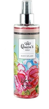 PRADY - Body Splash - Für Damen Vibrant Roses - 250 ml - Strahlender Duft und Elegante Frische