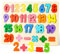 Zahlen Kinder Puzzles, Number Puzzles Spiele, Bunte Puzzle Zahlen Lernen, Wooden Puzzle mit Zahlen für Mädchen Jungen
