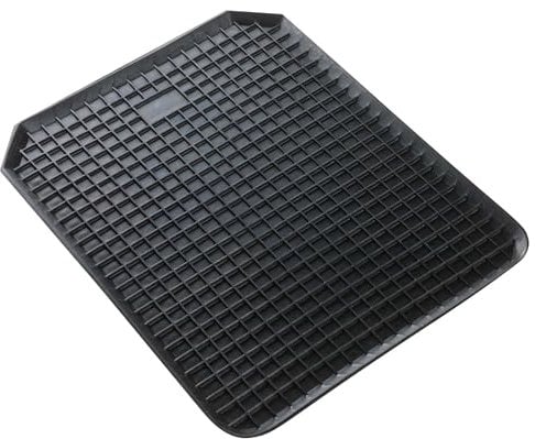 Walser zuschneidbare Antirutschmatte 53x41 cm, vielfältig einsetzbare Gummimatte für Auto/Garage/Haushalt, rutschfeste Gummi Fussmatte Auto, Gummimatte Außenbereich, Antirutschmatte Auto schwarz