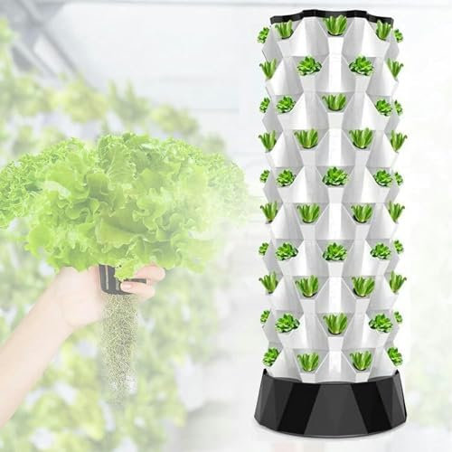 FKINGLRK Hydroponic Growing Kits Multi-Layer Hydroponic Garden Tower ｜ Vertical Hydroponic Growing System Indoor Garden Hydroponics Tower Set for Herbs, Fruits and Vegetables