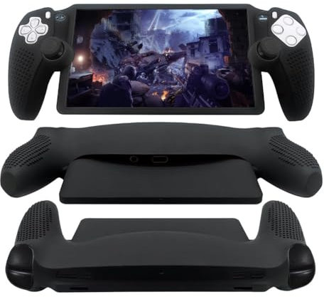 AIPILEI Funda de consola portátil PS5, funda de silicona suave, agarre mejorado, resistencia superior a caídas y arañazos, perfectamente moldeada, para jugar sobre la marcha