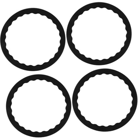 Veemoon 4 Ensembles Repose-Pieds pour Tabouret De Bar Protecteurs De Repose-Pieds De Tabouret De Bar Protège-Pieds De Chaise Antidérapants Patins De Meubles Black Caoutchouc 2 Pièces * 4