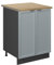 Vicco Kitchen base cabinet Fame-Line, Light blue-grey, 60 cm, WT Oak