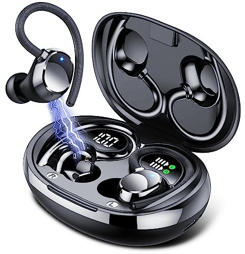 QXQ Bluetooth Kopfhörer Sport, In Ear Kopfhörer Kabellos Bluetooth 5.3, mit Ladeetui, LED-Anzeige, IPX7 wasserdichte Ohrhörer, Comfort Fit, 60 Std Spielzeit