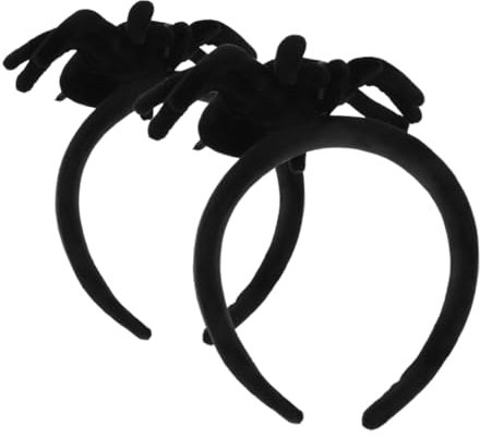 Healeved 2stücke Halloween-stirnband Mit Spinnen-design Plüsch Und Kunststoff Schrecklicher Kopf-schmuck Für Partys Und Festivals Passend Für Erwachsene
