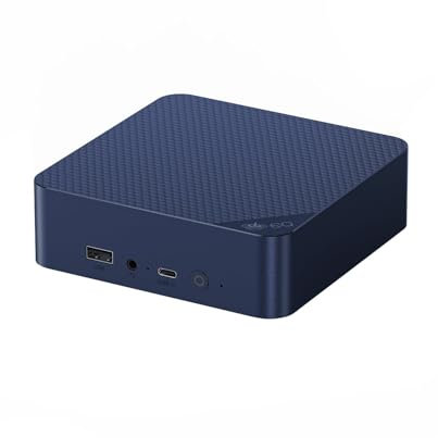 Beelink EQ14 - Mini PC avec Windows 11, Intel N150, Graphique 4K UHD, 16 Go de RAM DDR4, SSD NVMe 500 Go, Wi-FI 6 AX, 2 Ports Gigabit Ethernet, Bluetooth, 2 Ports HDMI, Alimentation intégrée