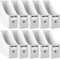 Foydream Porte Revues A4 en Papier Kraft, 10 Pièce 9 CM Solide Porte-Revues Boîte de Rangement de Documents de Papeterie pour Magazines Avec Étiquettes Blanc