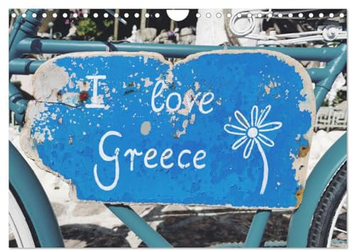 I love Greece (Wandkalender 2026 DIN A4 quer), CALVENDO Monatskalender: Motive einer Reise durch Griechenland (CALVENDO Orte)