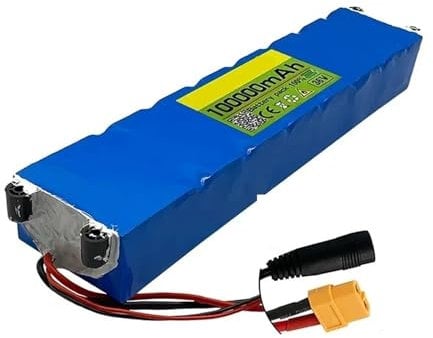 IOLKHFK Batteria al Litio da 36 V, 100000 mAh, 10S3P, 500 W, 42 V, Compatibile con Lo Scooter Elettrico Xiaomi Mijia M356, con BMS.(XT60-DC Plug)