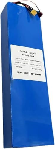 MisetGao 48V 20Ah 13S4P Lithiumbatterie Ebike-Batterie Li-Ionen-Akku mit Ladegerät + BMS für Motorkit unter 1500W XT60 Plug XT30