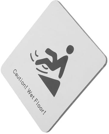 Zerodeko Sicherheitsschild Vorsicht Nasser Boden Warnschild für Rutschige Böden Wiederverwendbar Aluminium Kunststoff für und Einkaufszentren