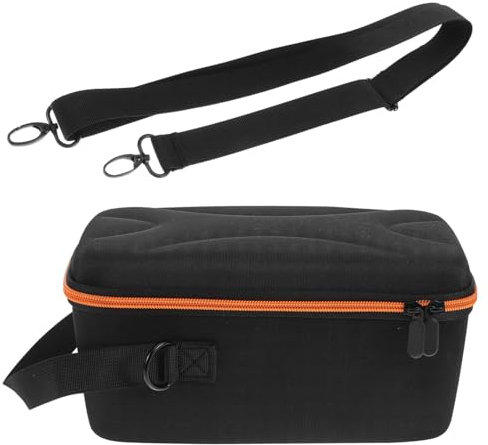Yardwe Shoulder Strap Speaker Bag Eva Hard Case Storage for Portable Speakers Travel Carrying Case for