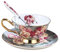 MUCKLILY Set Tazze da in con Oro Tazze Decorativa per Tè e Bevande Calde Design e Ufficio