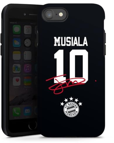 Panzer Handyhülle kompatibel mit Apple iPhone 8 robuste Outdoor Hülle Schutzhülle matt FC Bayern München Jamal Musiala FCB